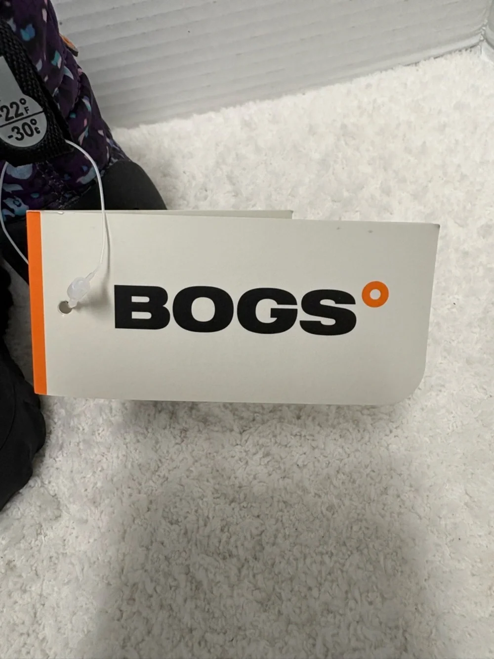 BOGS B-MOC SNOW BOOTS LITTLE TEXTURES PURPLE INFANT SIZE 4 NWT